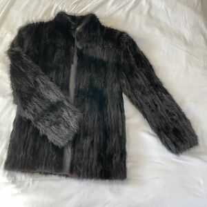 Saga Mink Dark Brown Fur Coat